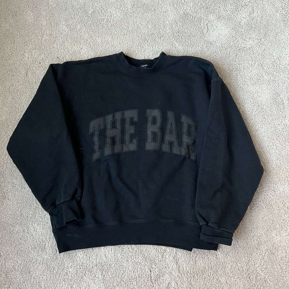 The Bar black crewneck sweatshirt